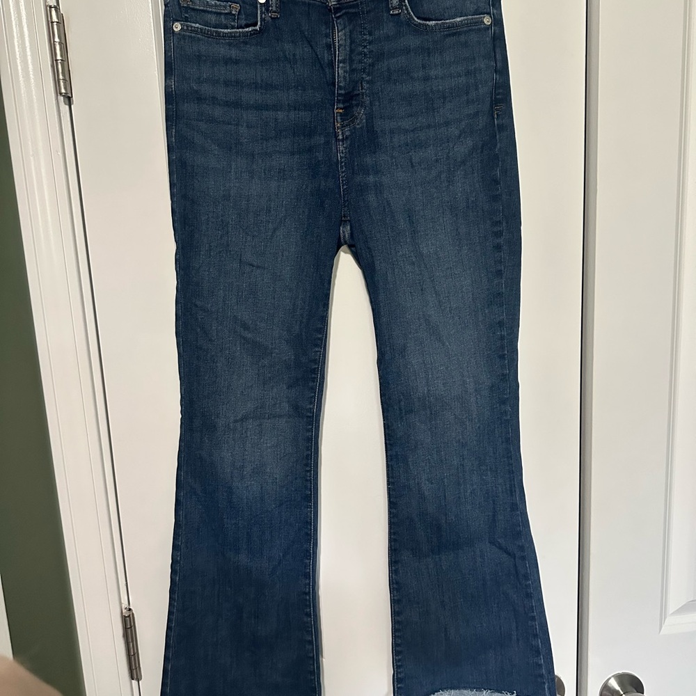 FRAME
Le Crop Mini Boot high-rise bootcut jeans